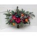 Jewel-Tone Wedding Bouquets in Emerald Green, Orange, Magenta & Teal | Faux Bridal & Bridesmaid Bouquets
