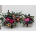 Jewel-Tone Wedding Bouquets in Emerald Green, Orange, Magenta & Teal | Faux Bridal & Bridesmaid Bouquets