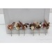 Set of bobby pins. Beige brown ivory flowers. Fall wedding. Boho wedding. Hair flowers. 5172