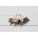 Set of bobby pins. Beige eucalyptus accessories. Bridal hairpiece. Wedding flowers. Floral hair pins. Floral bobby pins. 5171