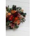 Wedding Bouquets in Burgundy & Burnt Orange | Cascading Bridal & Bridesmaid Faux Bouquets