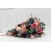 Wedding bouquets in burgundy dusty rose blue colors. Bridal bouquet. Cascading bouquet. Faux bouquet. Bridesmaid bouquet. 5188