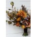 Wedding bouquets in mustard olive brown colors. Bridal bouquet. Faux bouquet. Bridesmaid bouquet. 5163
