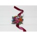 Wedding Boutonnieres & Wrist Corsage in Orange, Magenta & Teal | Faux Flower Accessories