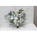 Wedding Bouquets in White & Sky Blue | Faux Bridal & Bridesmaid Bouquets