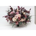 Wedding Bouquets in Mauve, Purple & Beige | Faux Bridal & Bridesmaid Bouquets
