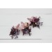 Wedding Boutonnieres & Wrist Corsage in Mauve, Purple & Beige | Faux Flower Accessories