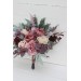 Wedding Bouquets in Mauve, Purple & Beige | Faux Bridal & Bridesmaid Bouquets