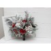 Wedding Bouquets in Red, Blush Pink, White, Silver & Gray | Faux Bridal & Bridesmaid Bouquets