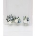 Wedding Boutonnieres & Wrist Corsage in Sky Blue & White | Faux Flower Accessories