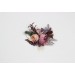 Flower comb in mauve purple beige color scheme. Wedding accessories for hair. Bridal flower comb. Bridesmaid floral comb. 5180