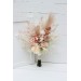 Pampas grass bouquet. Beige ivory blush pink flowers. Bridal bouquet. Faux bouquet .Fall wedding. Silk flowers. Boho wedding. Boho bouquet. Bridesmaid bouquet. 5143