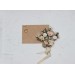 Set of 6 bobby pins in blush pink white color scheme. Hair accessories. Flower accessories for wedding. 5196-lily