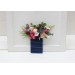 Pocket Boutonniere in Burgundy, Dusty Rose & Blue | Faux Flower Accessories