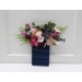 Pocket Boutonniere in Burgundy, Dusty Rose & Blue | Faux Flower Accessories