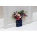 Pocket Boutonniere in Burgundy, Dusty Rose & Blue | Faux Flower Accessories