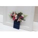 Pocket Boutonniere in Burgundy, Dusty Rose & Blue | Faux Flower Accessories