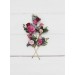 Set of 5 bobby pins in dusty rose burgundy blue color scheme. Hair accessories. Flower accessories for wedding. 5188