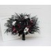 Deep Purple, Black, Silver, and White Anemone Wedding Bouquets – Gothic & Halloween Bridal Designs