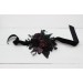 Wedding Boutonnieres & Wrist Corsage in Black & Purple | Faux Flower Accessories