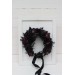 Black purple flower crown. Halloween flower crown. Hair wreath. Gothic flower crown. Wedding flowers. 5070