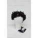 Black purple flower crown. Halloween flower crown. Hair wreath. Gothic flower crown. Wedding flowers. 5070