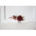 Flower comb in burgundy blush pink color scheme. Wedding accessories for hair. Bridal flower comb. Bridesmaid floral comb. 5192-8001