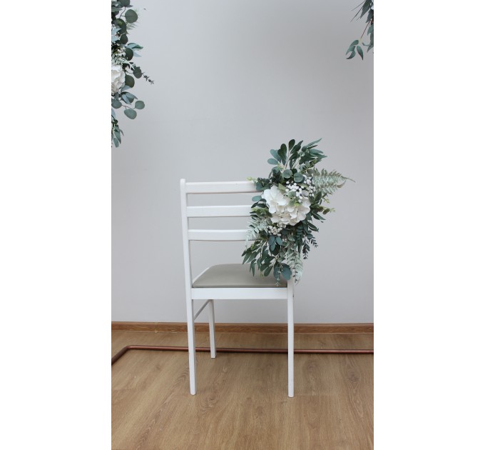 Baby's Breath & Hydrangea Flower Arch Arrangement | Faux Floral Archway for Wedding
