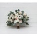 Wedding Bouquets in White, Cream & Blush Pink | Faux Bridal & Bridesmaid Bouquets