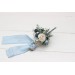 Set of 5 bobby pins in dusty blue white color scheme. Hair accessories. Flower accessories for wedding. 5200