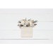 Pocket Boutonniere in White, Cream & Blush Pink | Faux Flower Accessories