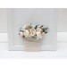 Pocket Boutonniere in White, Cream & Blush Pink | Faux Flower Accessories