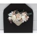 Pocket Boutonniere in White, Cream & Blush Pink | Faux Flower Accessories