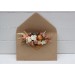 Pocket Boutonniere in Terracotta, Ivory & Rust | Faux Flower Accessories