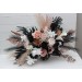Wedding bouquets in dusty rose black cinnamon white colors. Bridal bouquet. Faux bouquet. Bridesmaid bouquet. 5203