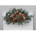 Beige, Brown & Eucalyptus Greenery Wedding Arch Arrangement | Faux Floral Archway for Wedding