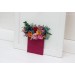 Pocket Boutonniere for Jewel-Tone Wedding | Emerald Green, Orange, Magenta & Teal Flower Accessories