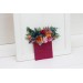 Pocket Boutonniere for Jewel-Tone Wedding | Emerald Green, Orange, Magenta & Teal Flower Accessories