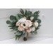 Wedding Bouquets in White, Cream & Blush Pink | Faux Bridal & Bridesmaid Bouquets