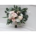 Wedding Bouquets in White, Cream & Blush Pink | Faux Bridal & Bridesmaid Bouquets