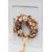 Orange ivory rust terracotta flower crown. Hair wreath. Flower girl crown. Wedding flowers. 0029