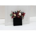 Pocket Boutonniere in Black, Gold, Burgundy & Ivory | Faux Flower Accessories for Halloween Wedding