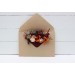 Pocket Boutonniere in Rust, Burgundy & Ivory | Faux Flower Accessories