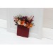 Pocket Boutonniere in Rust, Burgundy & Ivory | Faux Flower Accessories