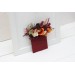 Pocket Boutonniere in Rust, Burgundy & Ivory | Faux Flower Accessories