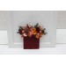 Pocket Boutonniere in Burgundy, Burnt Orange, Rust & Peach | Square Flower Accessories