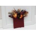 Pocket Boutonniere in Burgundy, Burnt Orange, Rust & Peach | Faux Flower Accessories