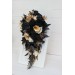 Ivory, Black, and Gold Wedding Bouquets – Gothic & Moody Bridal Designs
