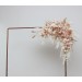 Pampas Grass Flower Arch Arrangement in Beige, Ivory & Blush Pink | Faux Floral Archway for Boho Wedding