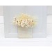 Pocket Boutonniere in Champagne, Ivory & Cream | Square Flower Accessories